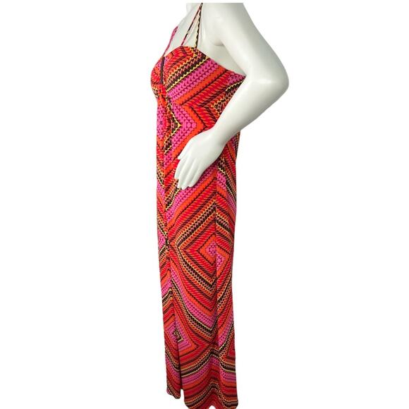 Carole Little Maxi Boho Sleeveless V Neck Summer Dress 12 - Picture 3 of 11